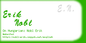 erik nobl business card